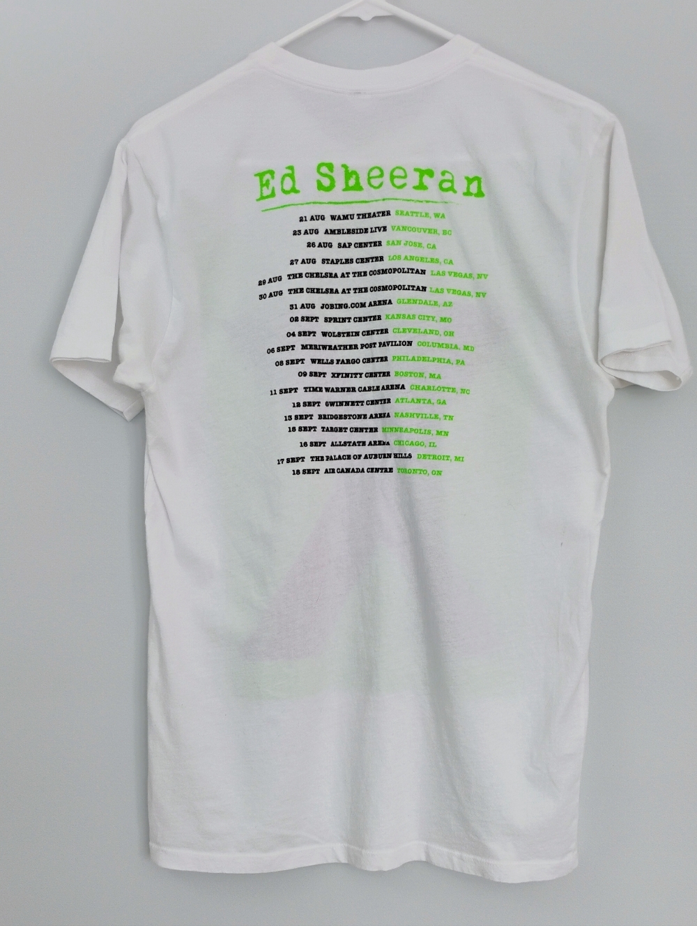 Ed Sheeran "X" Multiply Music Tour T-Shirt Like New Medium - Picture 3 of 6